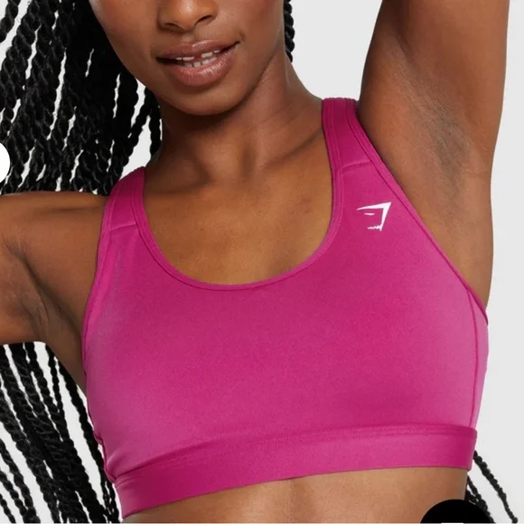 Gymshark Scoop Neck Sports Bra - Dragon Pink - Picture 6 of 6